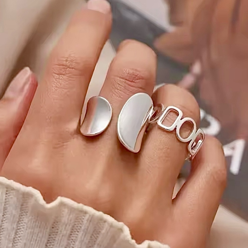 STERLING SILVER MINIMALIST RING SET